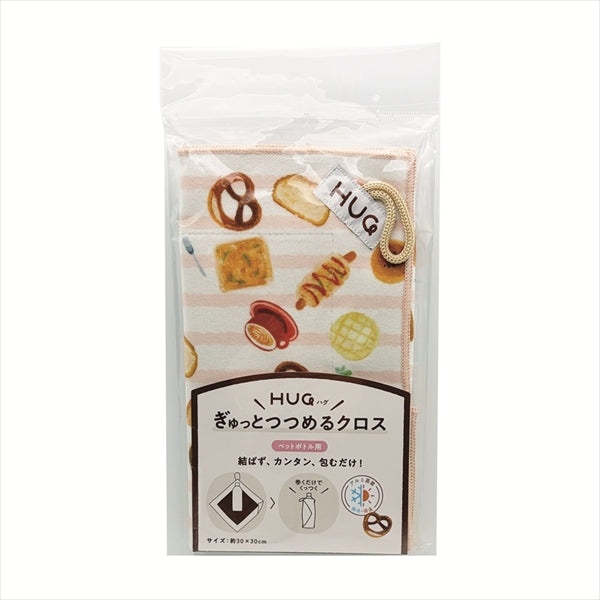 HUGぎゅっとつつめるクロス ペットボトル用 ピンク