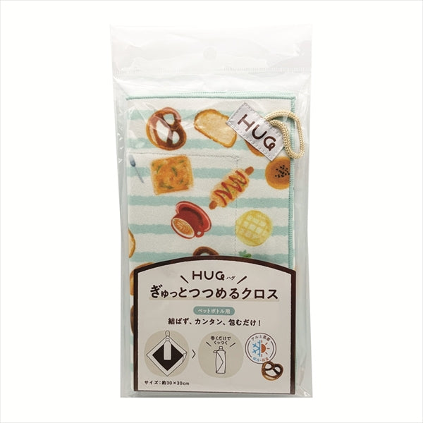 HUGぎゅっとつつめるクロス ペットボトル用 ブルー