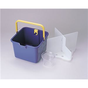 仕切付き バケツ ブルー バケツ容量：約9L 小物入：約600ml 掃除用品 清掃用品 生活雑貨 日用品