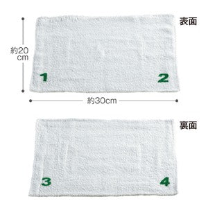 使い分けができる番号付き ぞうきん 雑巾 36枚入 綿 掃除用品 清掃用品 テラモト