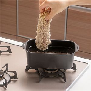 ミニミニ天ぷら角型ステンレスバット3枚セット 小麦粉・卵・パン粉をスムーズにつけられる MTS-SB3
