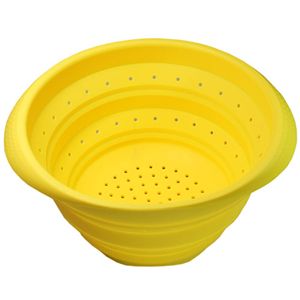 ユーロキッチン eurokitchen シリコン折りたたみ水切りボウル 水切り器 容量1.6L そのままレンジにも入れられる グリーン LEXKTS5122302G
