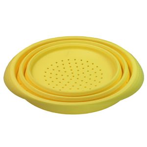 ユーロキッチン eurokitchen シリコン折りたたみ水切りボウル 水切り器 容量1.6L そのままレンジにも入れられる グリーン LEXKTS5122302G